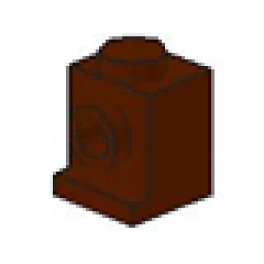 brown brick modified 1 x 1 with headlight