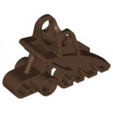 brown bionicle foot with ball joint socket 2 x 3 x 5