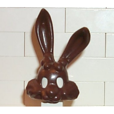 brown minifigure headgear head cover rabbit with long ears bunny