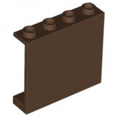 brown panel 1 x 4 x 3 - hollow studs