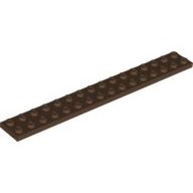 brown plate 2 x 16