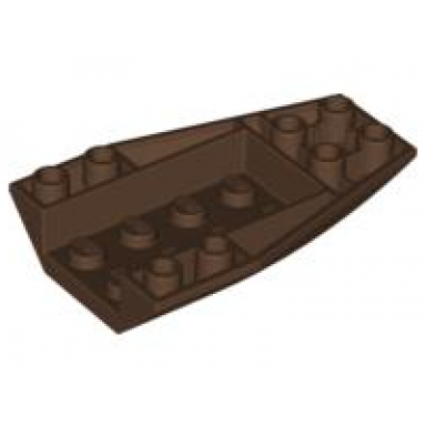 brown wedge 6 x 4 triple inverted curved