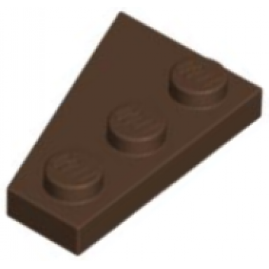 brown wedge plate 3 x 2 right