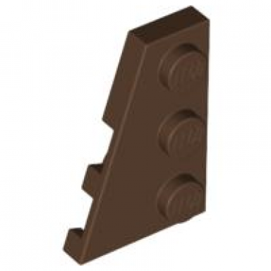 brown wedge plate 3 x 2 left