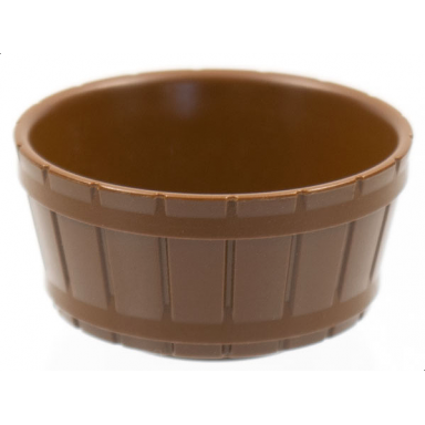 brown container barrel half large