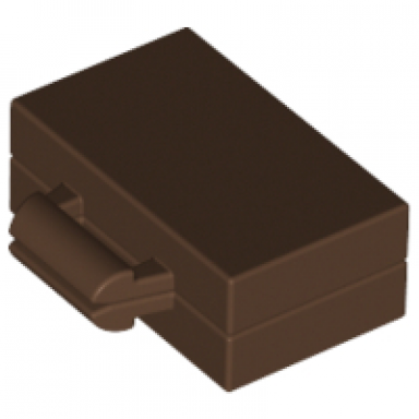 brown minifigure utensil briefcase suitcase
