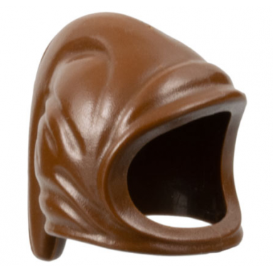 brown minifigure headgear hood farmers cowl