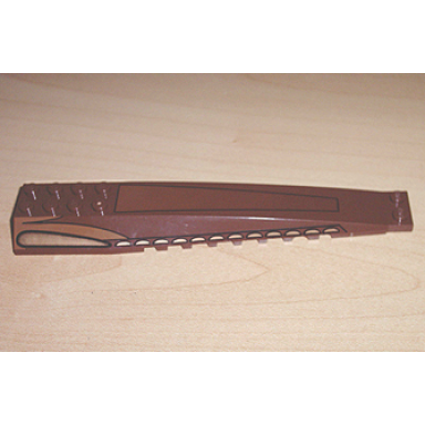 brown wedge 16 x 4 triple curved with reinforcements with bronze and black geonosian fighter pattern