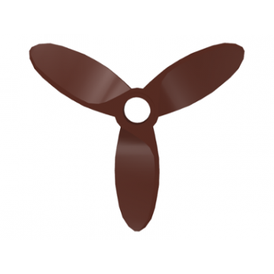 brown propeller 3 blade 5.5 diameter