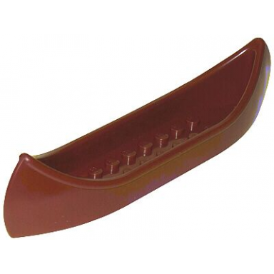 brown boat canoe