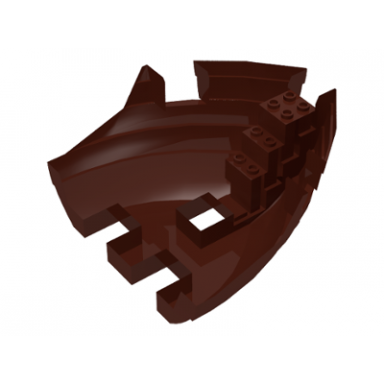 brown boat hull small bow 12 x 12 x 5 1 3 base