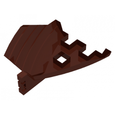 brown boat hull small stern 14 x 12 x 5 1 3 base