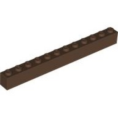 brown brick 1 x 12