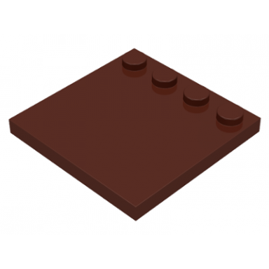 brown tile modified 4 x 4 with studs on edge