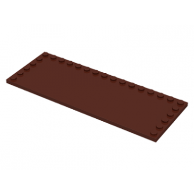 brown tile modified 6 x 16 with studs on edges