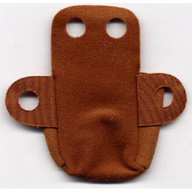 brown duplo wear cloth backpack with armholes