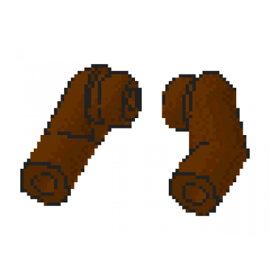 brown arm matching left and right pair