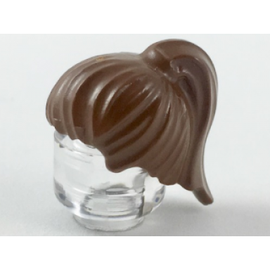 brown minifigure hair female ponytail