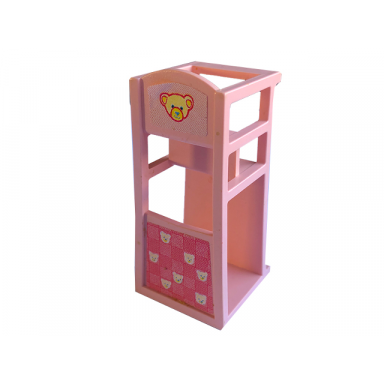 light salmon scala chair - baby highchair with bears and balloons pattern stickers - set 3243