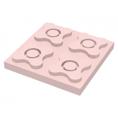 light salmon scala plate 4 x 4