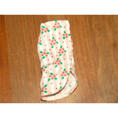 light salmon scala clothes female skirt long with white stripes and salmon flowers pattern