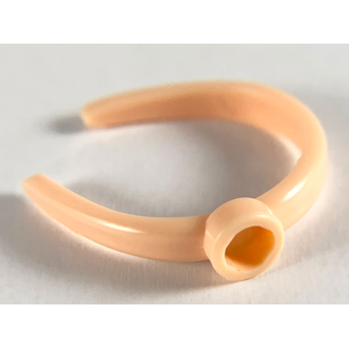 light salmon scala clothes hairband with stud
