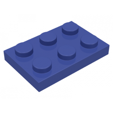 violet plate 2 x 3