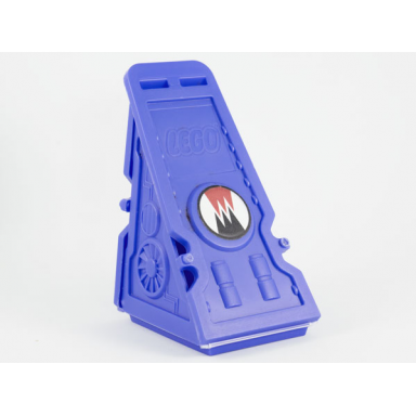 violet vehicle racer launcher with gear logo and stat card on inside pattern stickers - set 4566