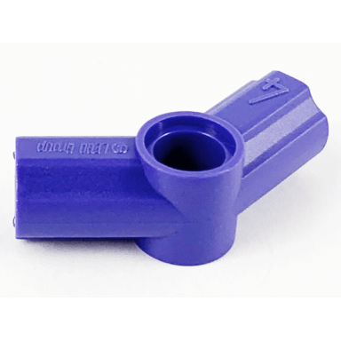 violet technic axle and pin connector angled 4 - 135 degrees