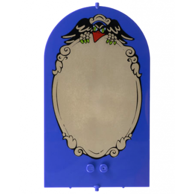 violet belville wall door 1 x 10 x 12 arched swivel with raven and mirror pattern