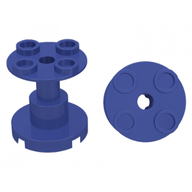 violet support 2 x 2 x 2 stand with complete hole