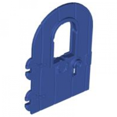 violet door 1 x 4 x 6 round top with window and keyhole nonreinforced edge