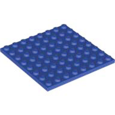 violet plate 8 x 8