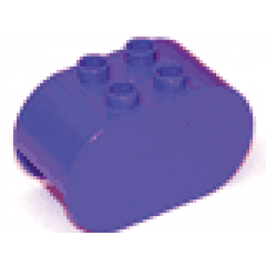 violet duplo brick 2 x 4 x 2 rounded ends