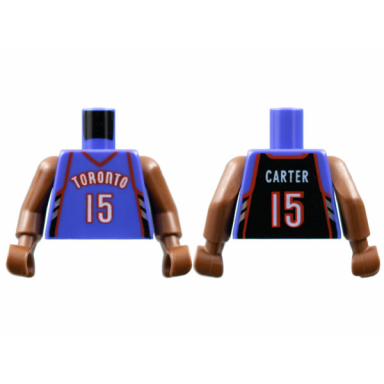 torso nba toronto raptors 15 carter road jersey pattern brown nba arms