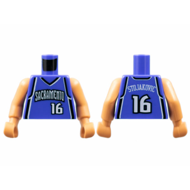torso nba sacramento kings 16 stojakovic pattern nougat nba arms