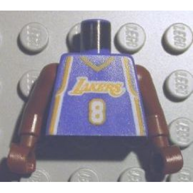 torso nba los angeles lakers 8 road jersey pattern brown nba arms