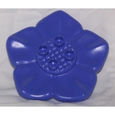 medium violet duplo plant flower 6 x 6 with 4 top studs