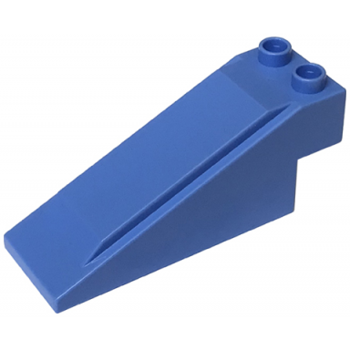 medium violet duplo road section slope with 2 studs at top
