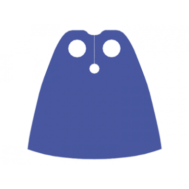 medium violet minifigure cape cloth standard - traditional starched fabric - 4.0cm height