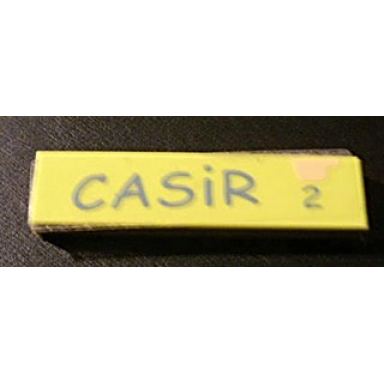 medium lime tile 1 x 4 with casir and 2 pattern sticker - set 5941