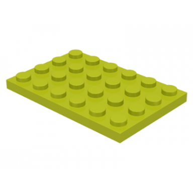 medium lime plate 4 x 6