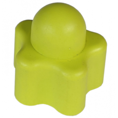 medium lime primo brick 1 x 1 star