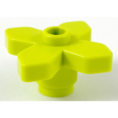 medium lime plant flower 2 x 2 leaves - angular