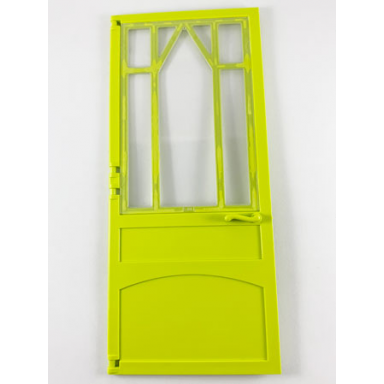 medium lime scala door 10 x 1 x 18 2 3 mullioned with fixed trans-clear glass - hinges