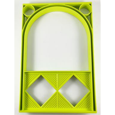 medium lime scala wall arched 18 x 2 x 22 2 3