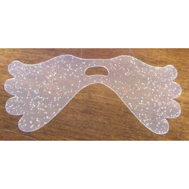 glitter trans-clear plastic part for set 5961 - belville horse wings