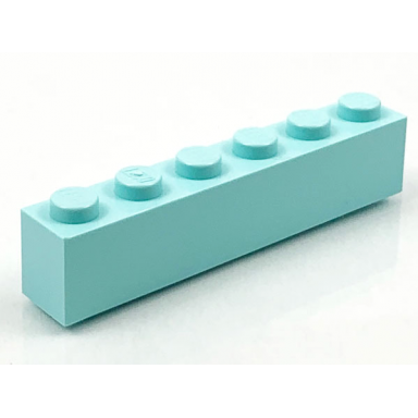 aqua brick 1 x 6