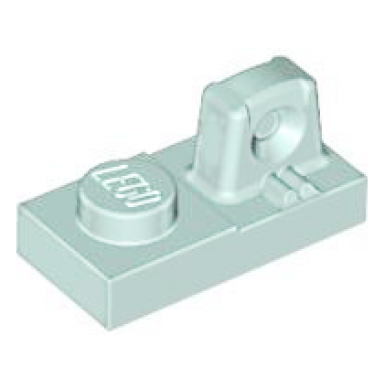 aqua hinge plate 1 x 2 locking with 1 finger on top