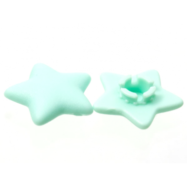 aqua clikits icon star 2 x 2 small with pin frosted solid and transparent colors